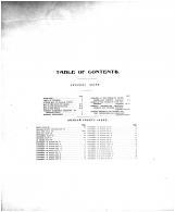 Table of Contents, Graham County 1906